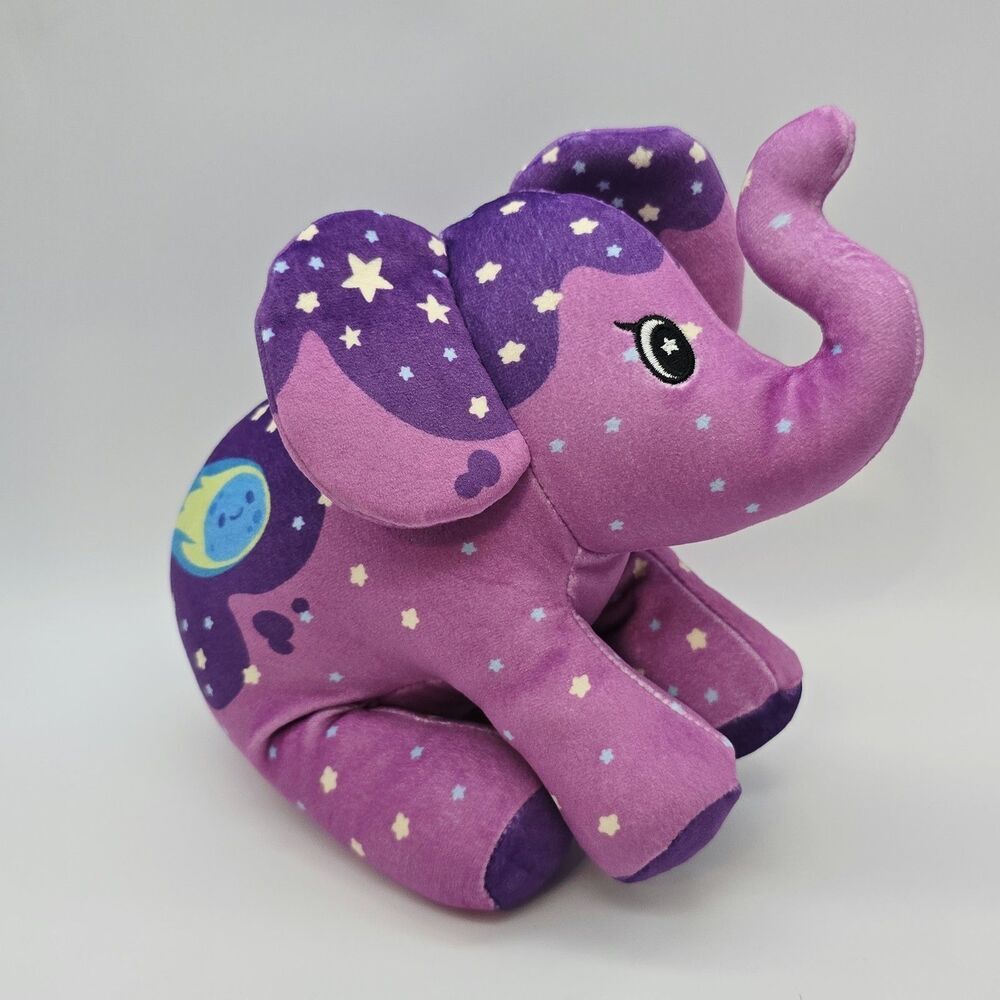 Pop Art Soft 10'' Purple Elephant Plush HAILEY Comet Stars Cats Vs Pickles